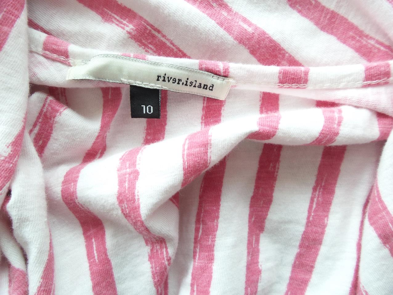 River island Size 36 Okrągły dekolt Sukienka Letnia Bezrękawnik Midi Fabric Bawełna 100%