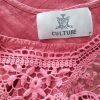 Culture Size M W serek Sukienka Rozkloszowana Bezrękawnik Midi Fabric Bawełna 100%