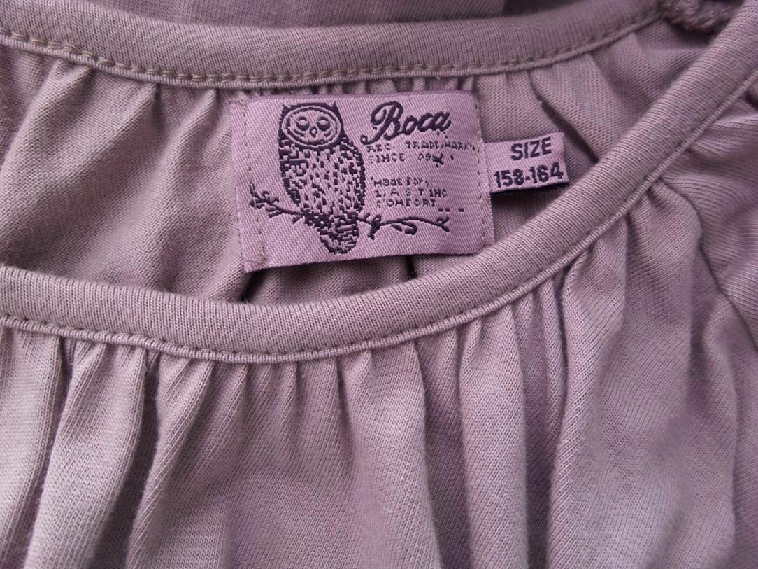 BOCA Size XS/S Okrągły dekolt Sukienka Prosta Długi rękaw Midi Fabric Bawełna 100%