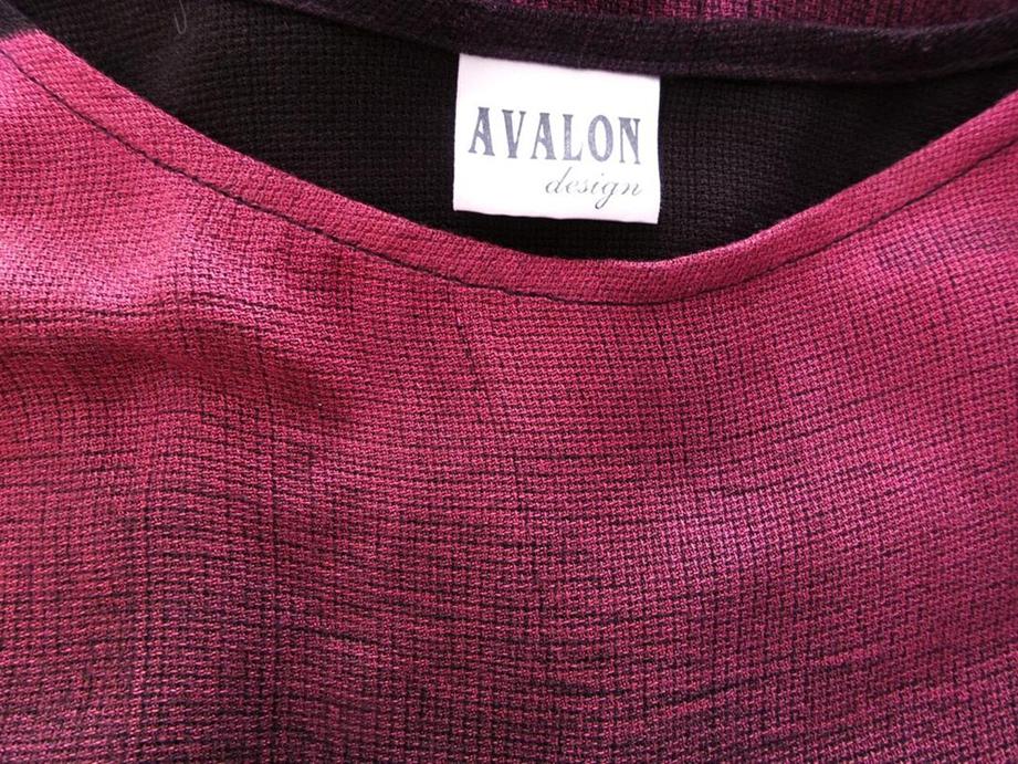 Avalon design Size over size Okrągły dekolt Tunika Bluzka Krótki rękaw Fabric Wiskoza 100%