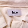 BZR Size 36 Color Kremowy Kołnierz Bluzka Krótki rękaw Fabric Bawełna 100%