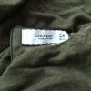 ZARA BASIC Size M W łódkę Sweter Krótki rękaw Fabric Len 100% Cienka dzianina