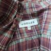 Jaeger Size M Kołnierz Męska Koszula Casual Krótki rękaw Fabric Len