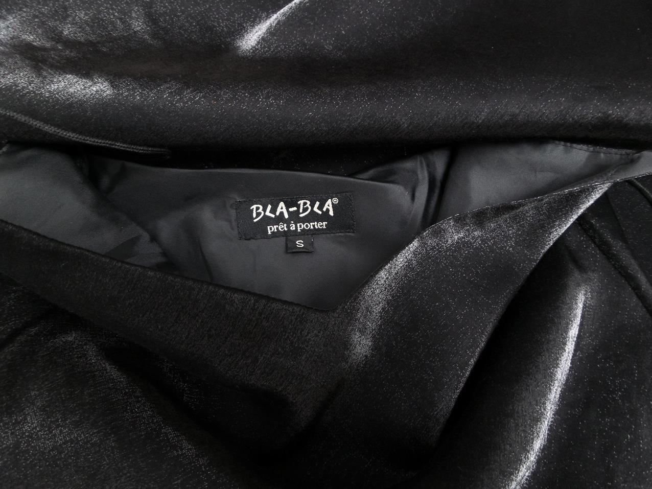 Prêt à Porter Size S Color Czarny W serek Suknia Balowa Sukienka Wieczorowa Bezrękawnik Długa Fabric Rayon