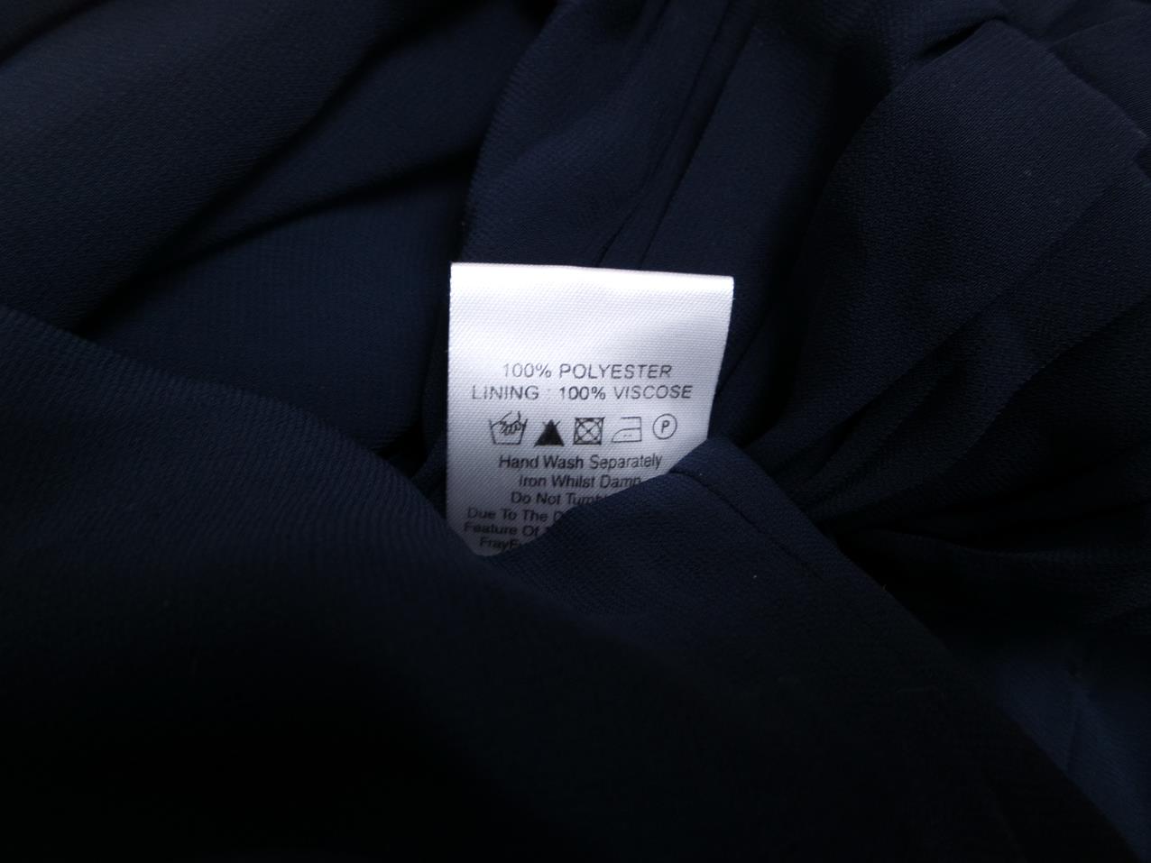 ASOS Size 40 (12) Color Granatowy Na Jedno Ramię Suknia Balowa Sukienka Wieczorowa Bezrękawnik Krótka