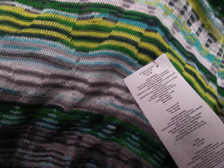 Dept Size M Pasy W serek Tunika Bluzka Krótki rękaw Fabric Wiskoza