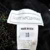 Scott McClintock Size 10 (38) Color Czarny Kwadratowy dekolt Suknia Balowa Sukienka Wieczorowa Krótki rękaw Do Kolan