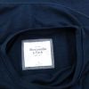 ABERCROMBIE & FITCH Size S Color Granatowy Crew Neck T-Shirt Krótki rękaw Fabric Bawełna