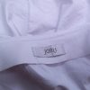 JORLI Size M Color Biały Okrągły dekolt Kardigan na suwak Krótki rękaw