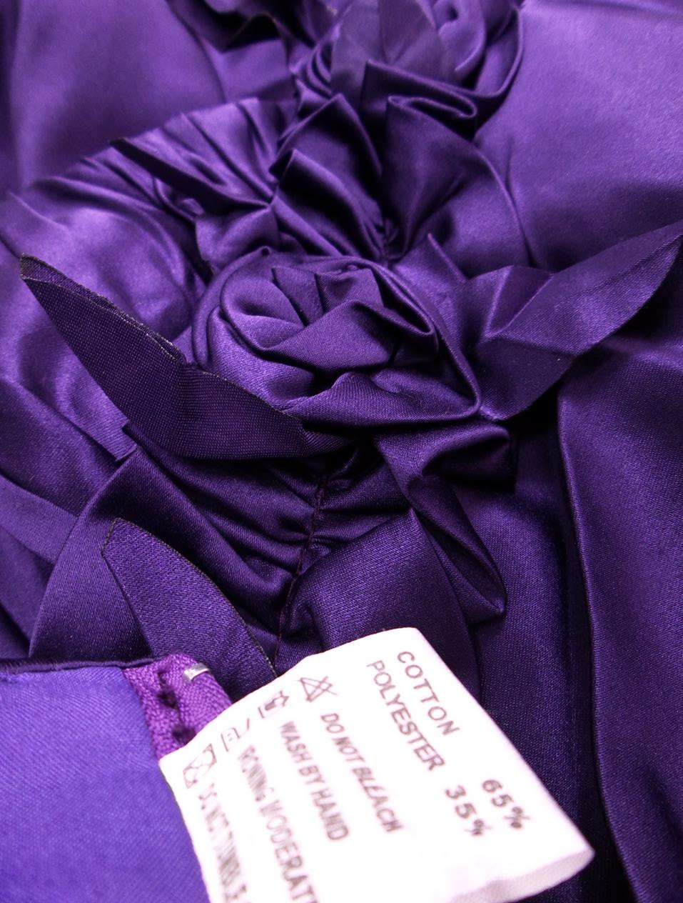 More Size XL Color Fioletowy Na Jedno Ramię Suknia Balowa Sukienka Wieczorowa Bezrękawnik Do Kolan Fabric Bawełna