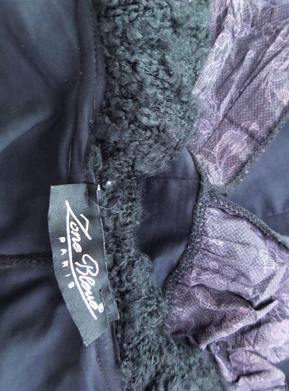 Zone Blue Paris Size S Color Czarny Kołnierz Sukienka Sweterkowa Długi rękaw Midi Fabric Bawełna