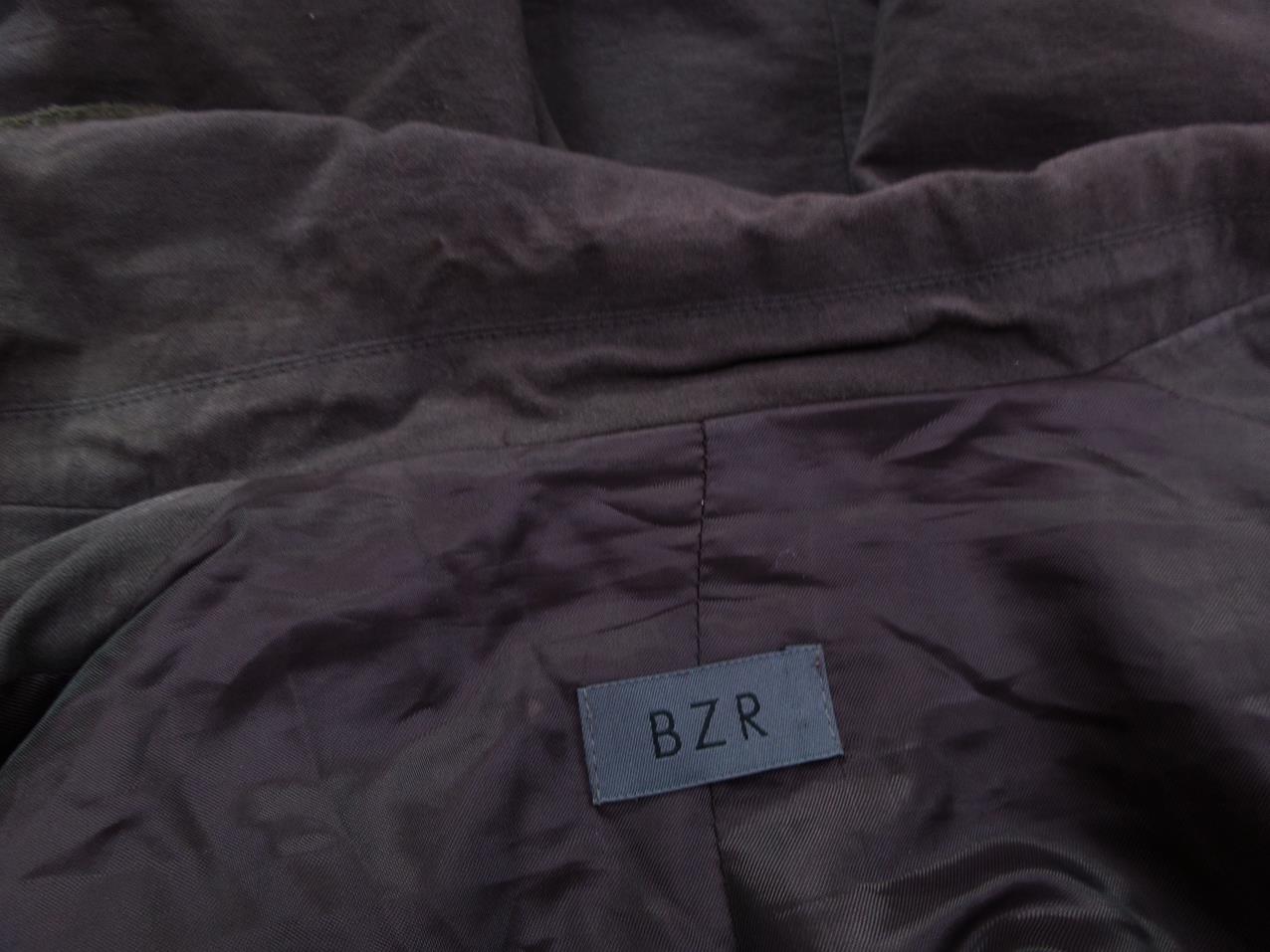 BZR Size 38 Color Brązowy Kołnierz Żakiet z zapięciem Długi rękaw Fabric Bawełna