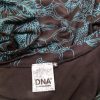 DNA Copenhagen Size S Color Brązowy Głęboki Serek Tunika Bluzka Rękaw 3/4 Fabric Wiskoza