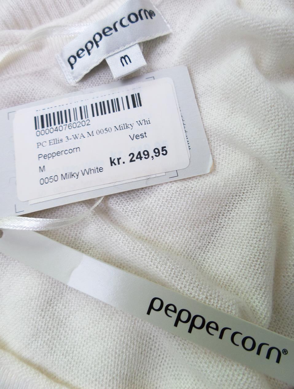 Peppercorn Size M Color Kremowy W serek Bluzka Bezrękawnik