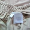 BZR Size S Color Beżowy Kwadratowy dekolt Tunika Bluzka Rękaw 3/4 Fabric Wiskoza