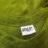 Avalon design Size XL Color Zielony Okrągły dekolt Tunika Bluzka Bezrękawnik Fabric Wiskoza