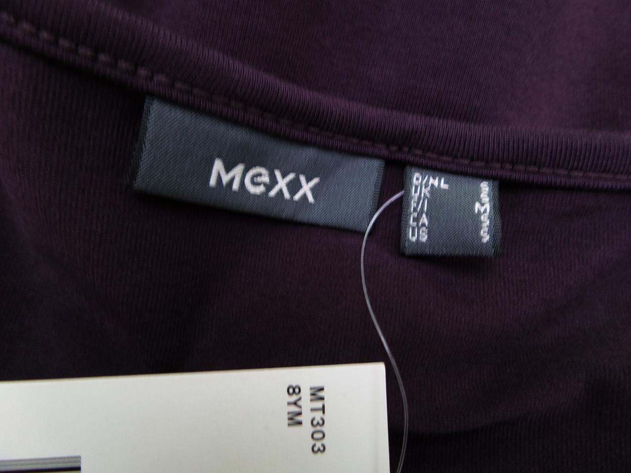 Mexx Size S Color Fioletowy W serek Bluzka Kopertowa Długi rękaw Fabric Bawełna