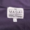 The Masai Size L Color Fioletowy Okrągły dekolt Sukienka Mini Krótki rękaw Krótka Fabric Wiskoza