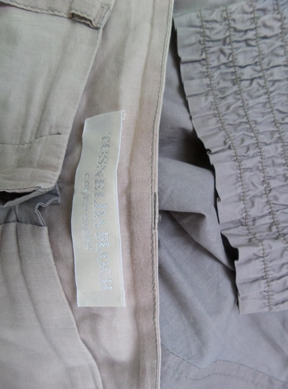 Tusnelda bloch Size 40 Color Beżowy Spodnie Casual Fabric Bawełna 100%