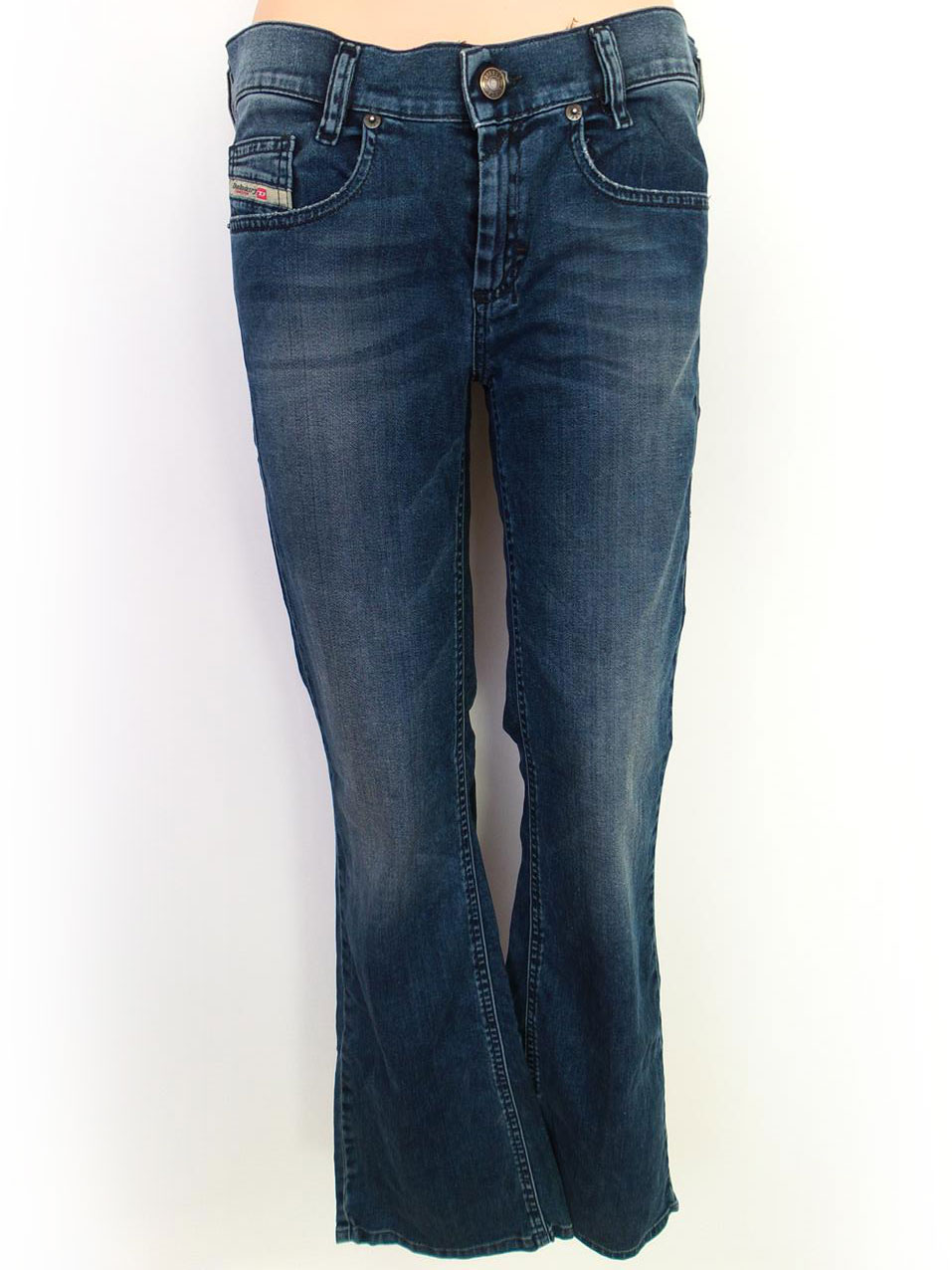 Diesel Size 28 Color Granatowy Spodnie Jeansy Fabric Bawełna