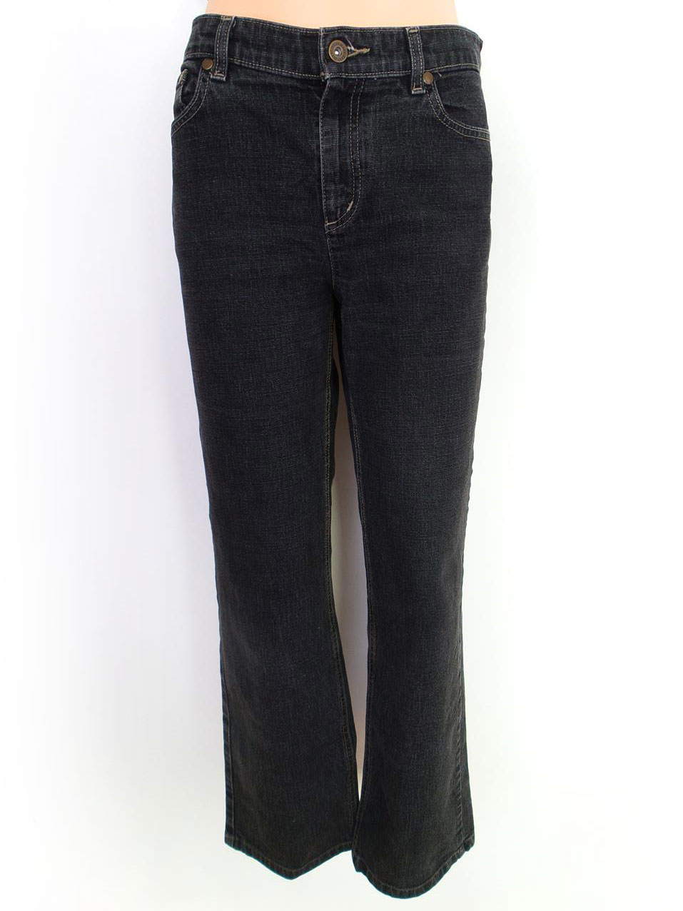 Dkny Size 10 (38) Color Czarny Spodnie Jeansy Fabric Bawełna