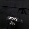 Dkny Color Czarny Spodnie Eleganckie Fabric Bawełna