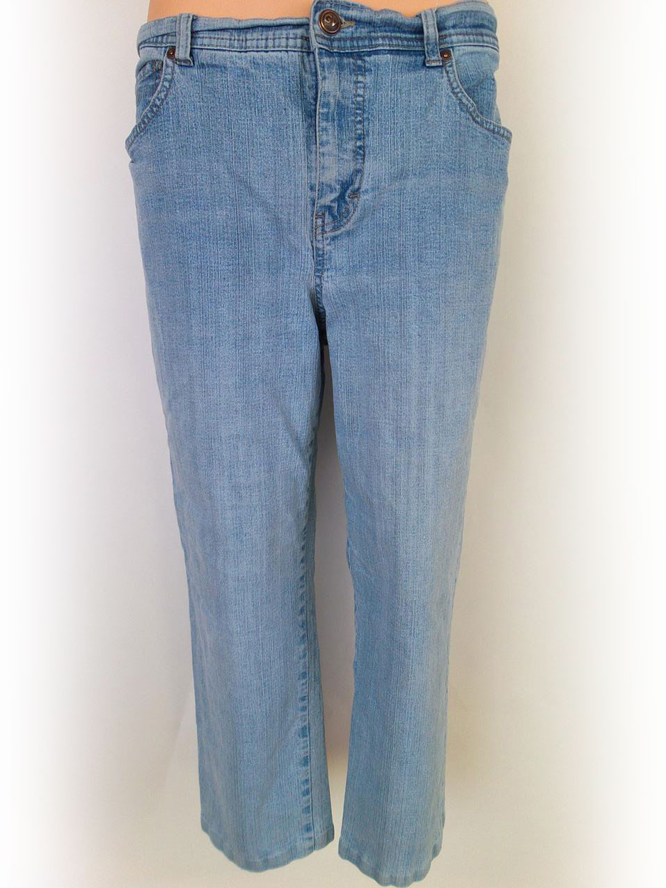 Gloria Vandersilb Size 12 (40) Color Niebieski Spodnie Jeansy