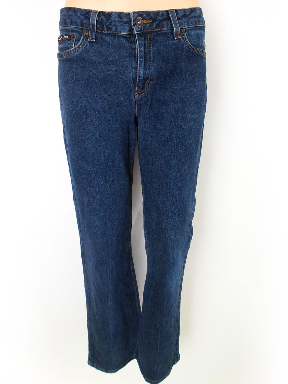 Dkny Size 8 (36) Color Granatowy Spodnie Jeansy Fabric Bawełna