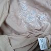 Repeat Size L Color Beżowy W serek Sukienka Trapezowa Długi rękaw Midi Fabric Bawełna 100%