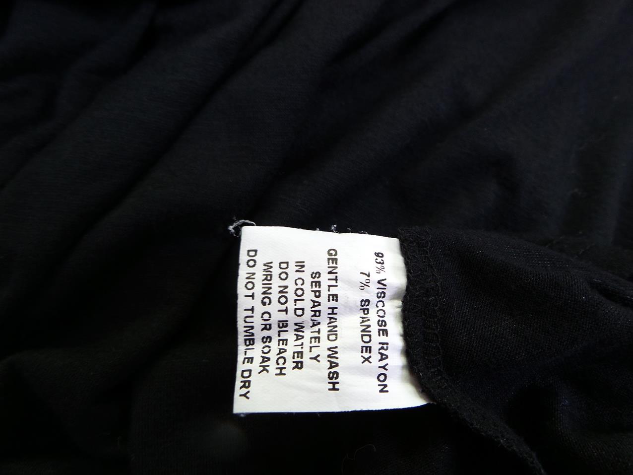 Max Size 8 (36) Color Czarny W serek Sukienka Kopertowa Rękaw 3/4 Midi Fabric Wiskoza