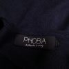 Phobia Size S Color Granatowy W serek Sukienka Mini Długi rękaw Krótka Fabric Wiskoza