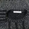 Skovhuus Size L Color Szary Crew Neck Sweter Długi rękaw Fabric Bawełna Gruba dzianina