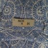 Monrow Size S Color Niebieski Geometryczny W serek Tunika Bluzka Długi rękaw Fabric Wiskoza 100%