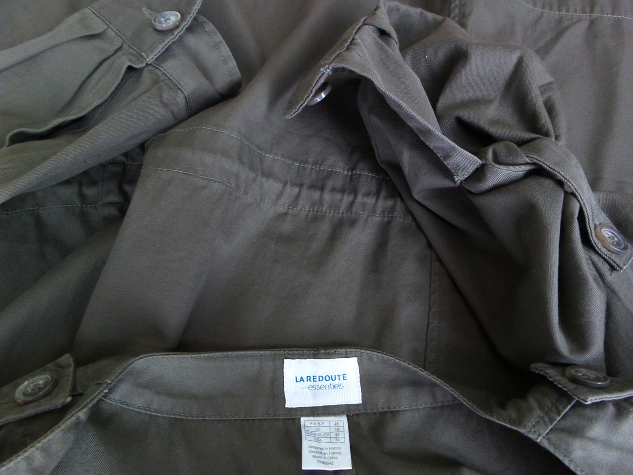 La Redoute Size 44 Color Brązowy Kurtka Długi rękaw Fabric Bawełna 100%