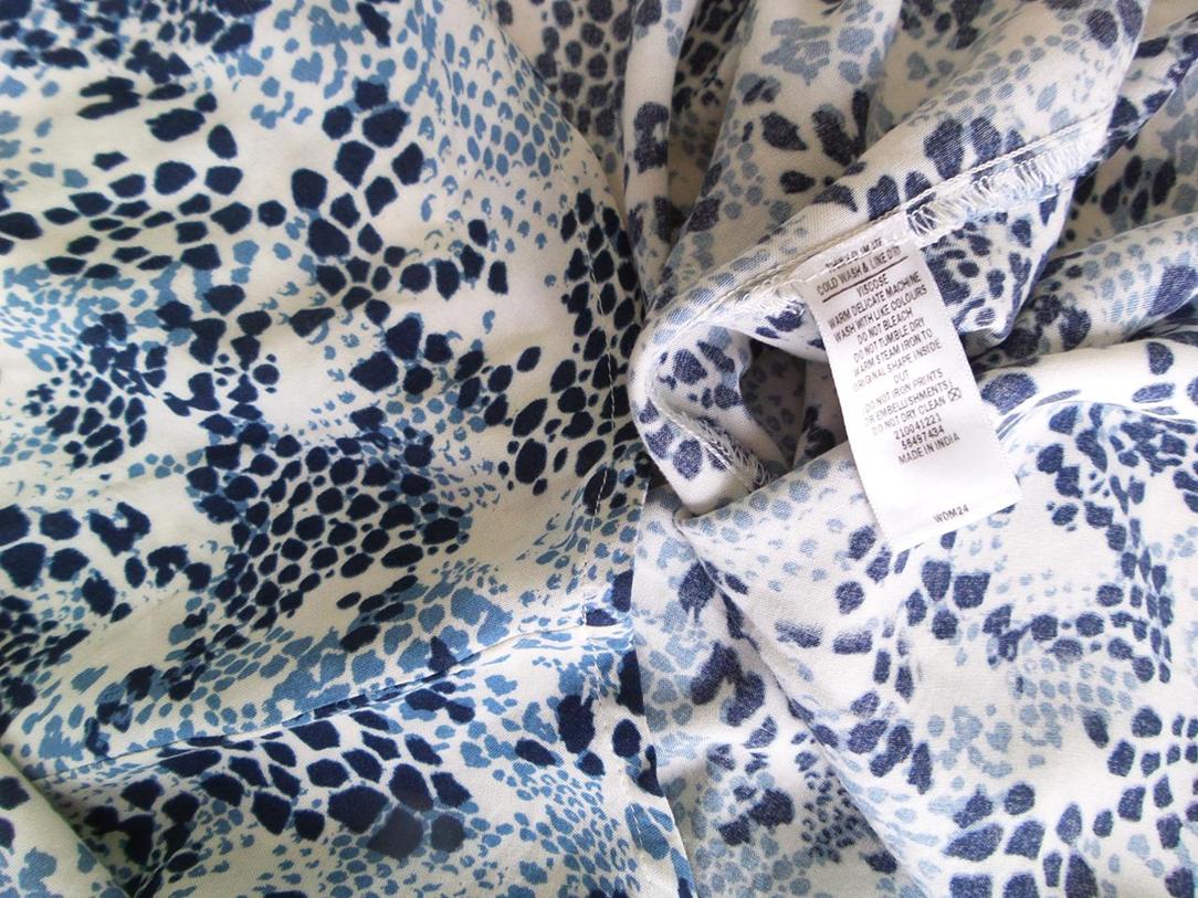 Target Collection Size 8 (36) Color Biały Okrągły dekolt Sukienka Trapezowa Bezrękawnik Midi Fabric Wiskoza