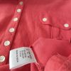 DASH Size 20 (48) Color Czerwony Kołnierz Koszulka Polo Rękaw 3/4 Fabric Bawełna