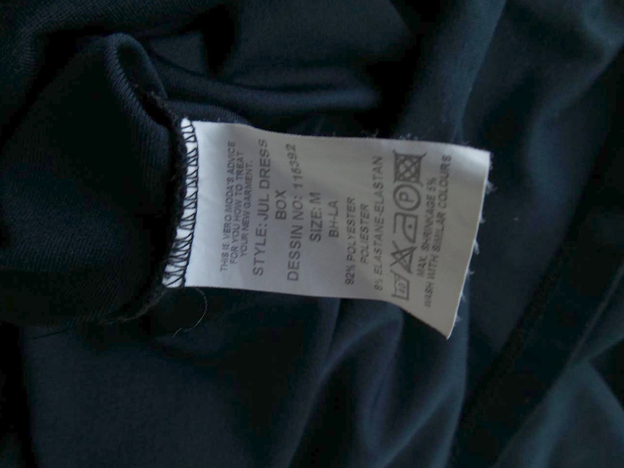 Vero moda Size M Color Czarny W łódkę Sukienka Prosta Bezrękawnik Midi