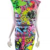 River island Size 10 (38) Color Różowy Okrągły dekolt Sukienka Bodycon Krótki rękaw Do Kolan