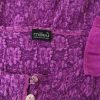 Milieu Size XL Color Purpurowy W łódkę Kardigan Zapinany Długi rękaw Fabric Bawełna Cienka dzianina