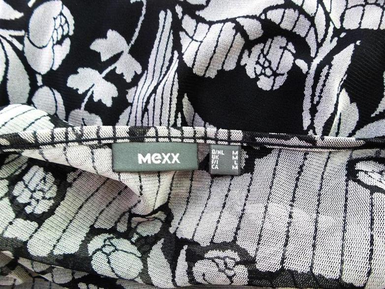 Mexx Size M Color Szary W serek Sukienka Kopertowa Krótki rękaw Midi