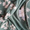 Boden Size 10 (38) Color Zielony W serek Sukienka Trapezowa Krótki rękaw Midi Fabric Wiskoza 100%