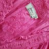 Joules Size S Color Różowy W serek Sukienka Letnia Krótki rękaw Midi Fabric Bawełna 100%