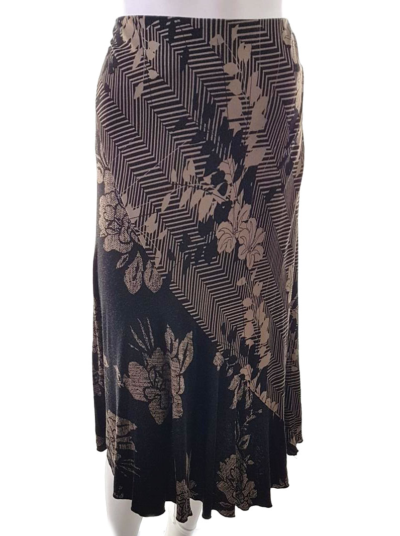 BM Size 14 (42) Color Czarny Spódnica Maxi Długa Fabric Wiskoza