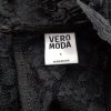 Vero moda Size S Color Czarny Pół golf Sukienka Ołówkowa Bezrękawnik Do Kolan