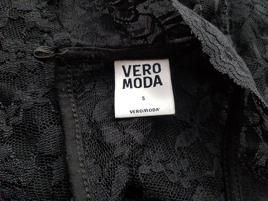 Vero moda Size S Color Czarny Pół golf Sukienka Ołówkowa Bezrękawnik Do Kolan