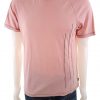 Ted Baker London Size 3 Color Różowy Kołnierz Męski T-Shirt Krótki rękaw Fabric Bawełna 100%