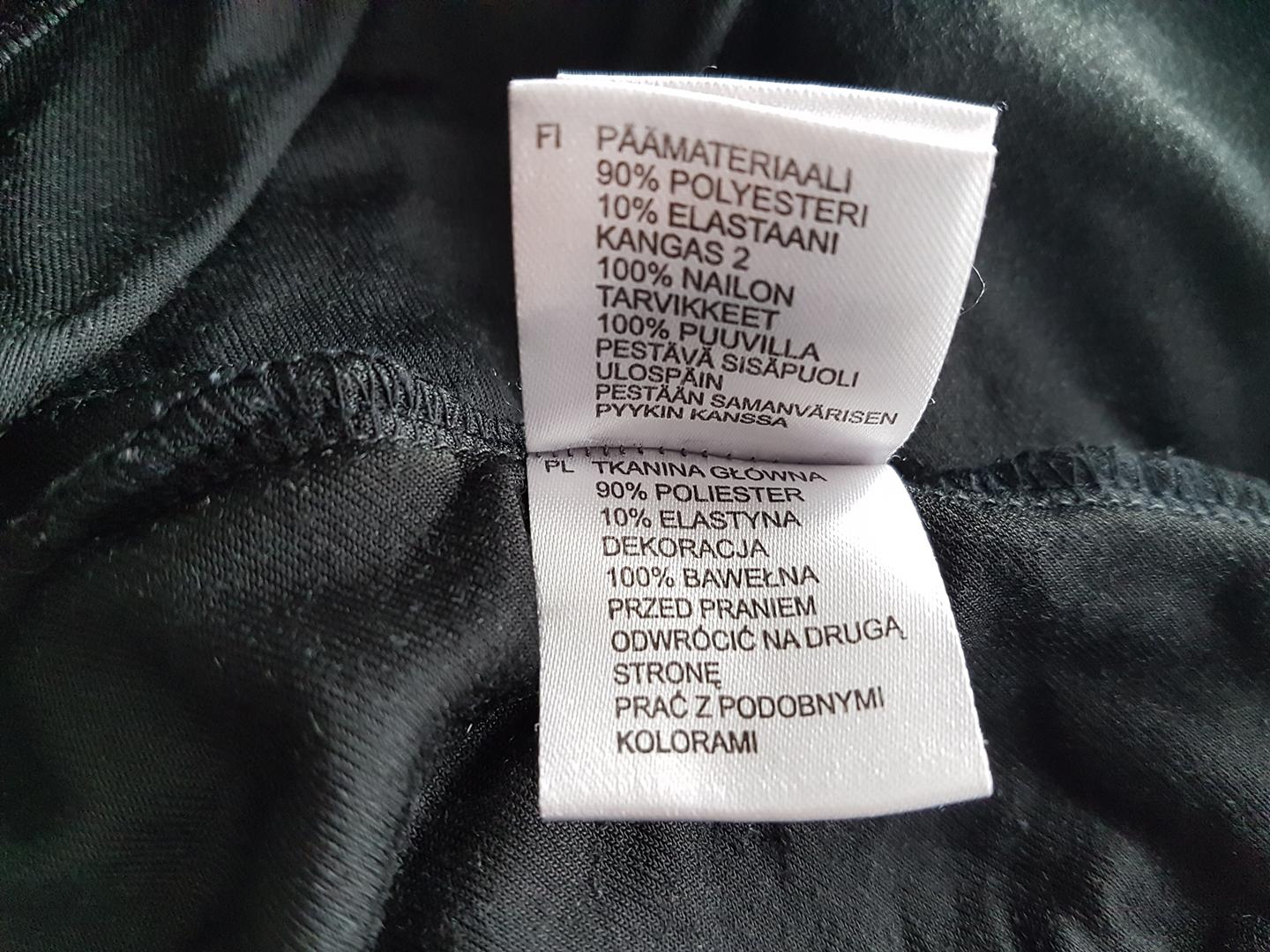 Kappahl Size 36/38 Color Czarny Okrągły dekolt Sukienka Sweterkowa Długi rękaw Do Kolan