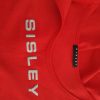 Sisley Size S Color Czerwony Dekolt U Bluzka Bezrękawnik