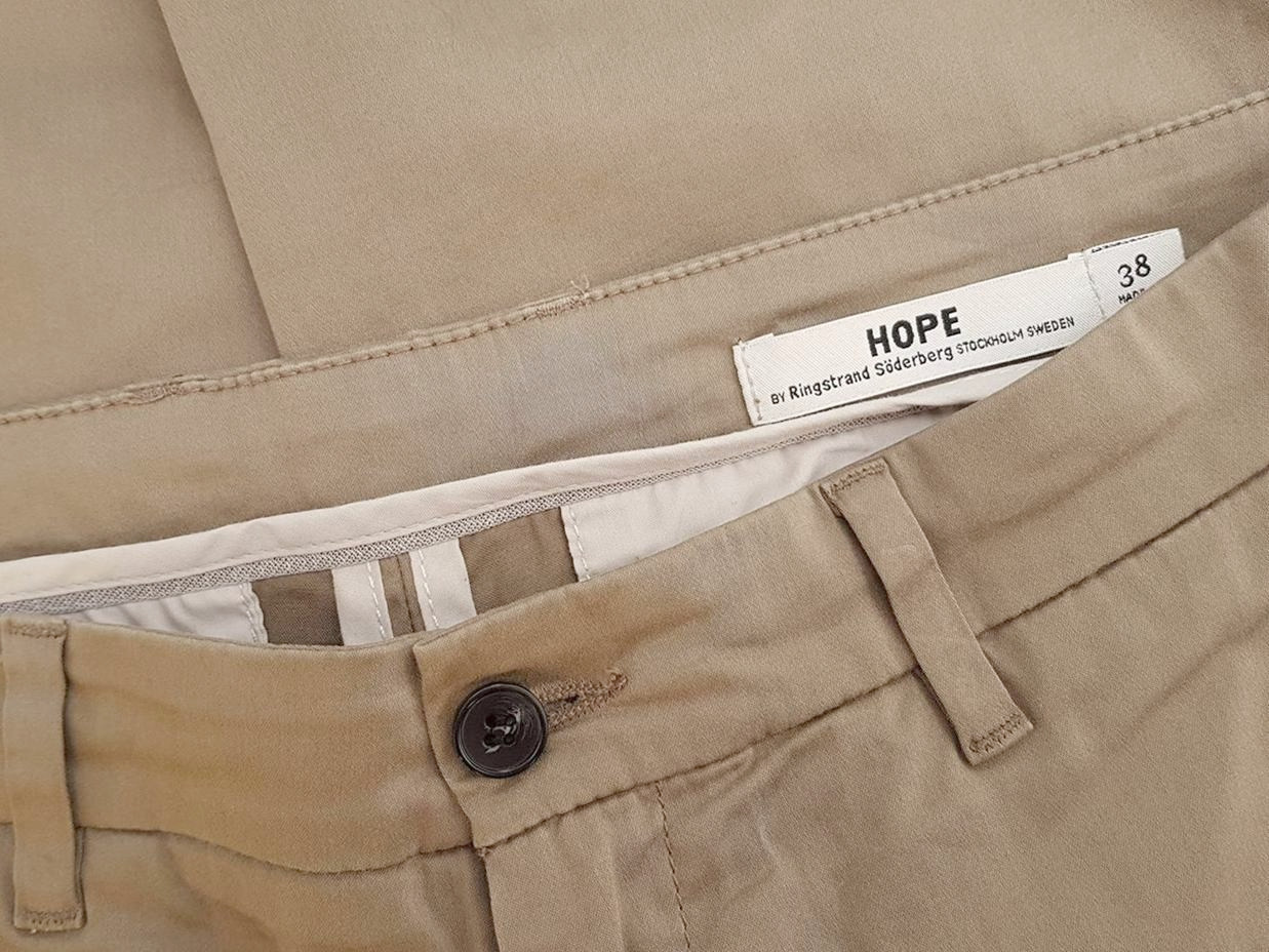 Hope by Ringstrand Söderberg Stockholm Size 38 Color Beżowy Spodnie Casual Fabric Bawełna