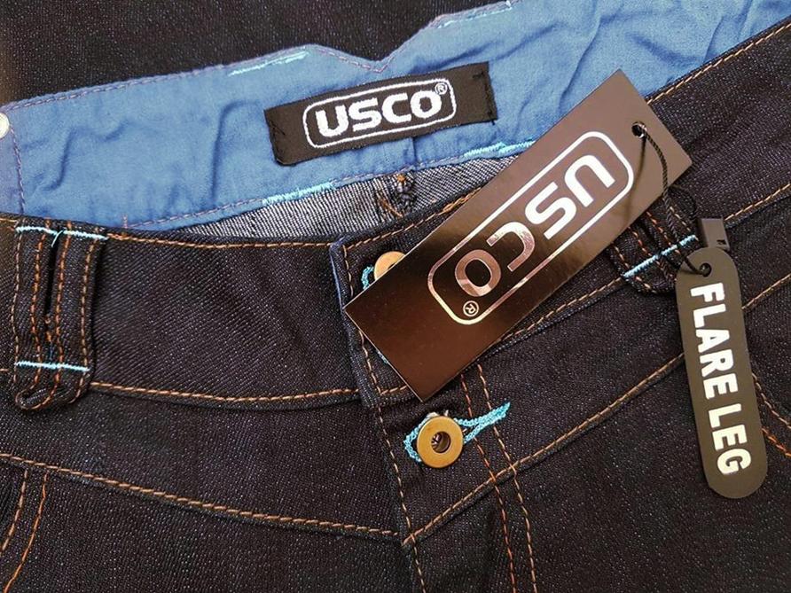 Usco Size 8 (36) Color Granatowy Spodnie Jeansy Fabric Bawełna